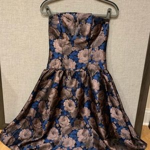 Chi Chi London Purple and Blue Floral Dress